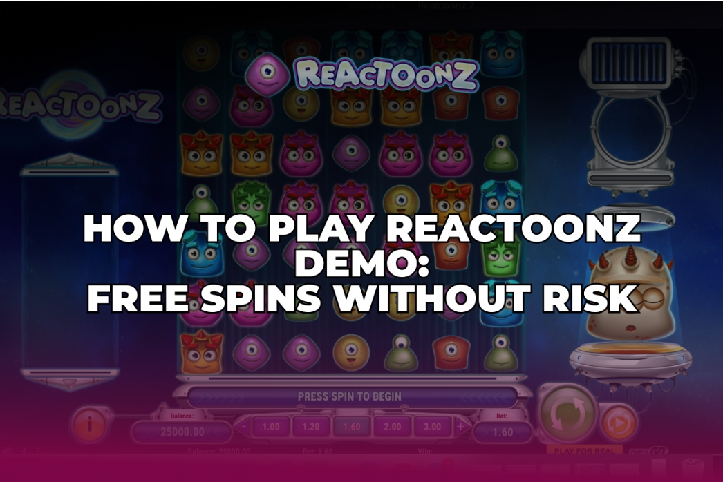 Image illustrating how to play Reactronz demo free spins risk-free, featuring gameplay tips and strategies.